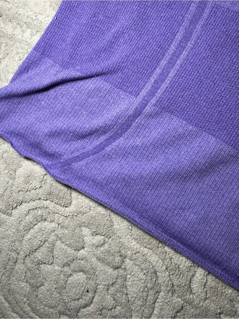 Y2K vintage Purple Lululemon striped Swiftly Tech short sleeve top-crop size 6🪐